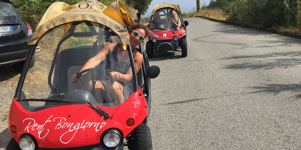 Scooter riding in Sicily