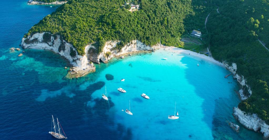 Beach on Corfu Greece