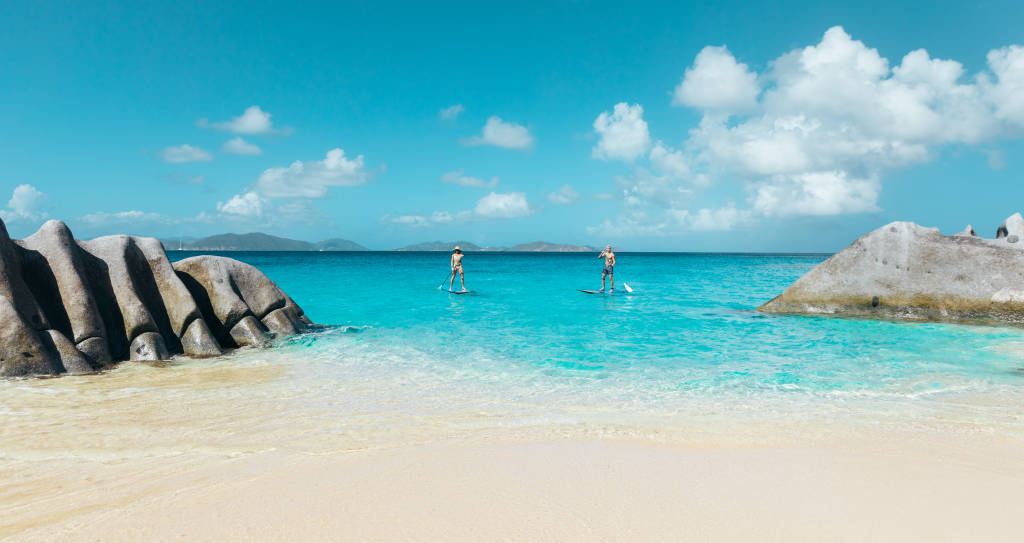 Paddleboarding the British Virgin Islands