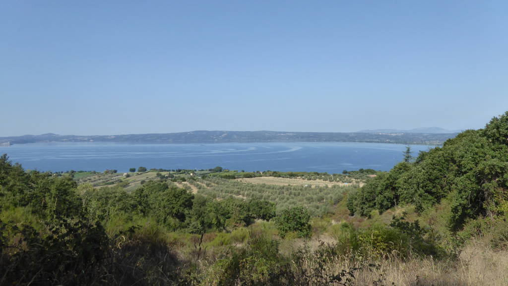 Vineyards and Lake Bolsena, Francigena Way