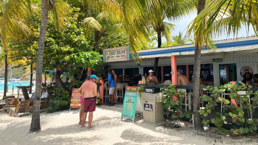 Soggy Dollar Rum and Snak Shak White Bay BVI