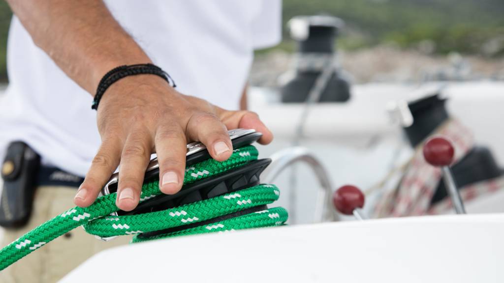 Skipper at Helm