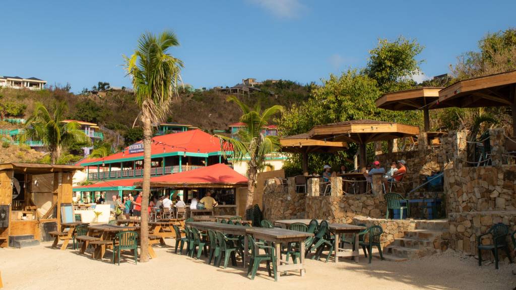Leverick Bay BVI Bar and Restaurant area