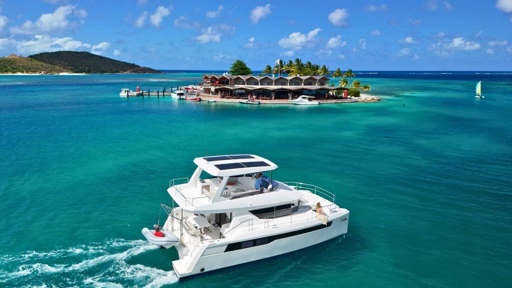 The Moorings Power Catamaran 403PC at Saba Rock BVI