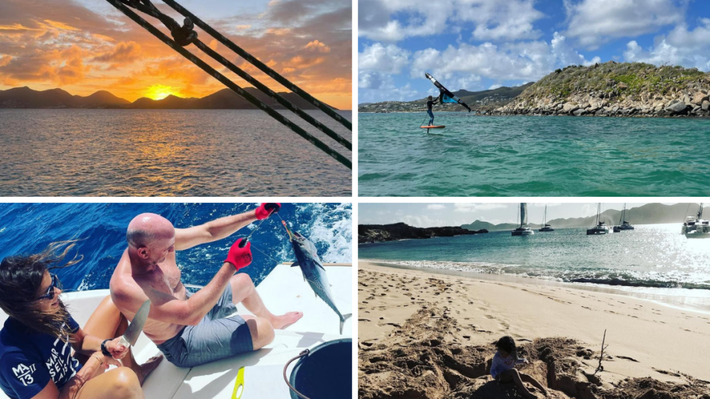 Charline Picon en croisière à Saint-Martin avec Sunsail