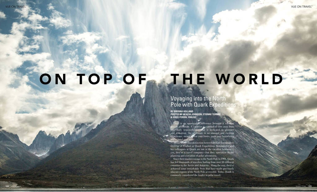 On Top Of The World: Voyaging into the North Pole with Quark Expeditions | Vue Magazine