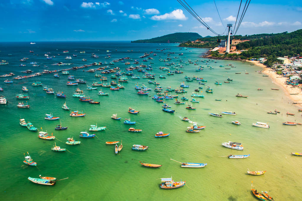 The Longest Cable Car Phu Quoc Island Vietnam Asia