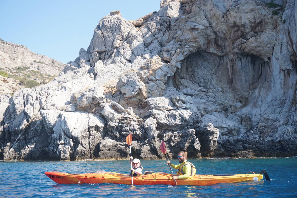 Sea Kayaking off Rhodes