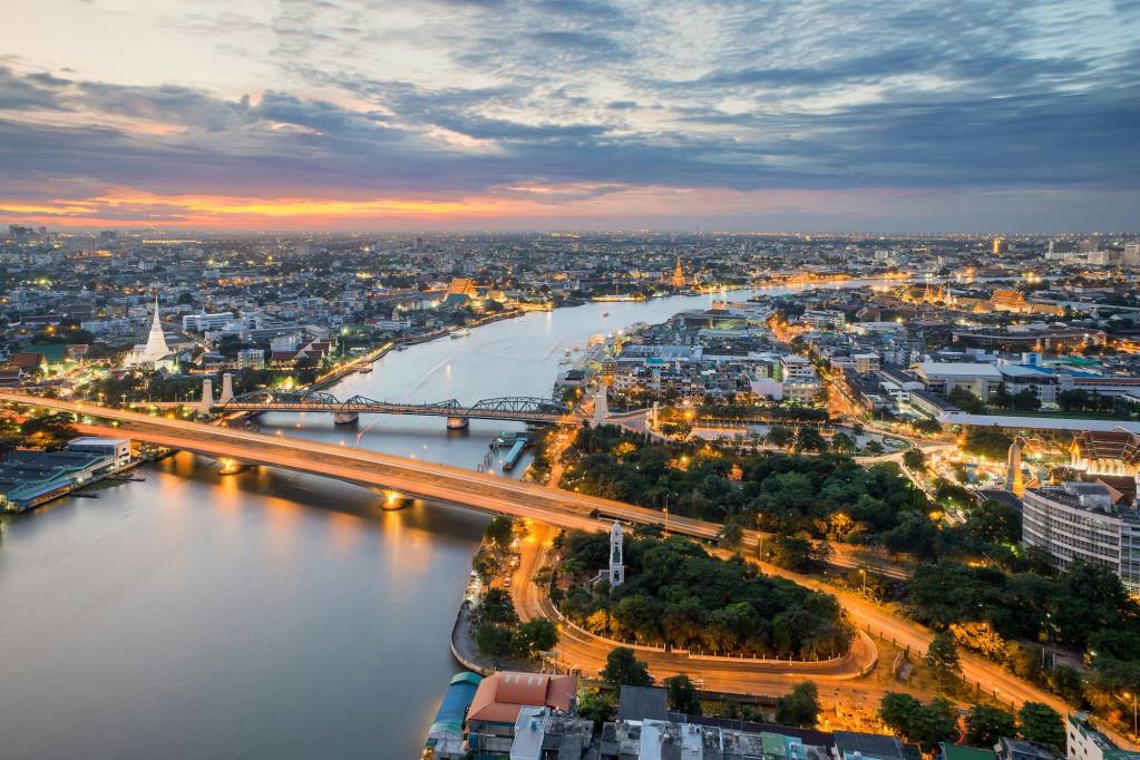 River view over Bangkok