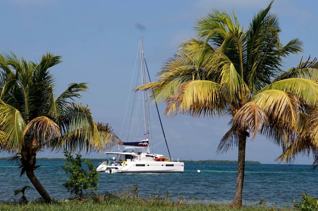 Moorings yacht underway