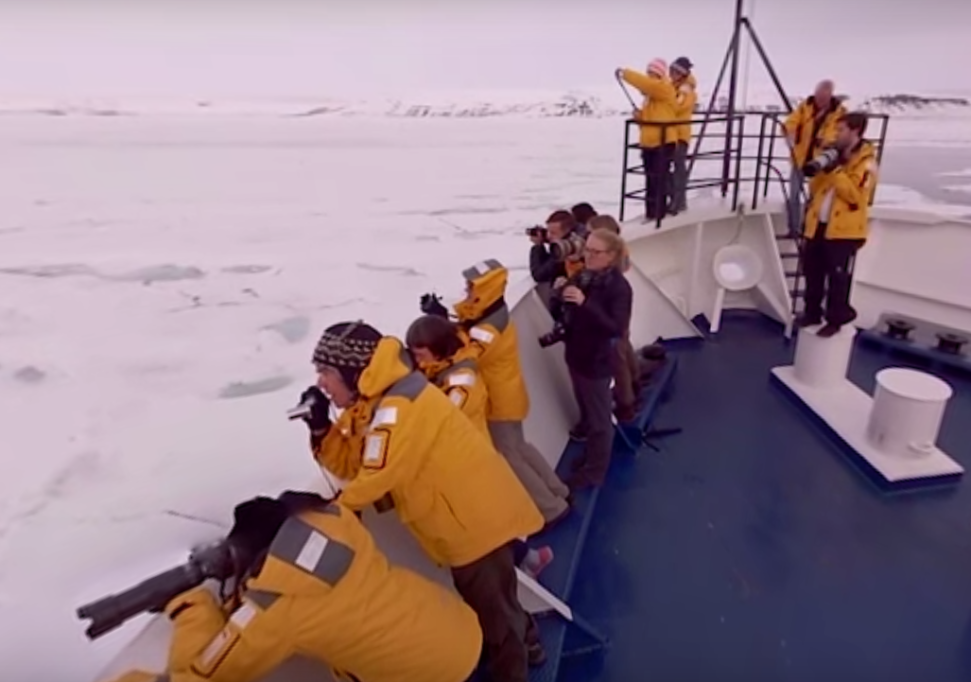 China Flag at North Pole