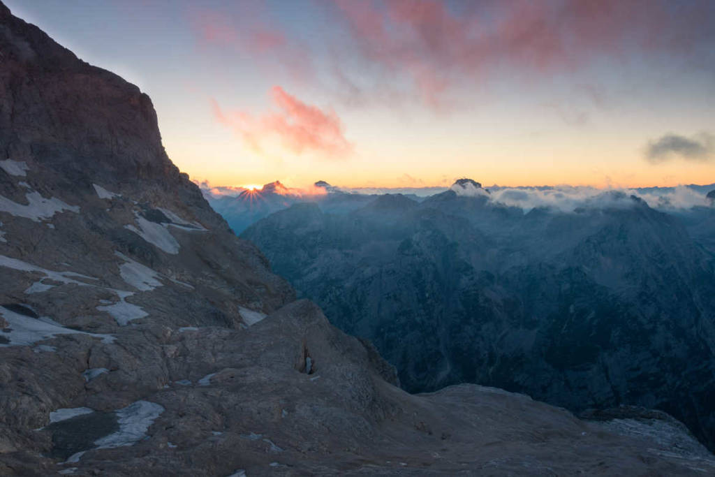 mountain view in slovenia