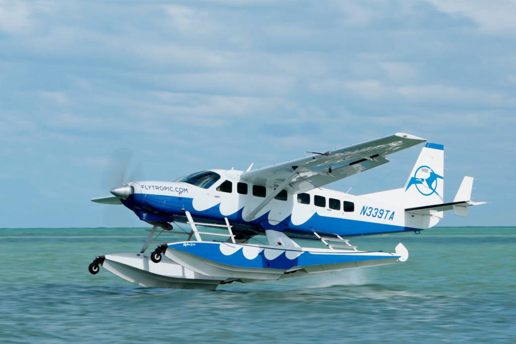 Tropic Ocean Airways aircraft near water