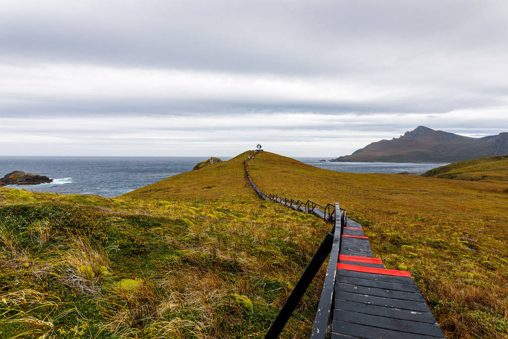 the southern tip of the Tierra del Fuego archipelago along the coast of South America