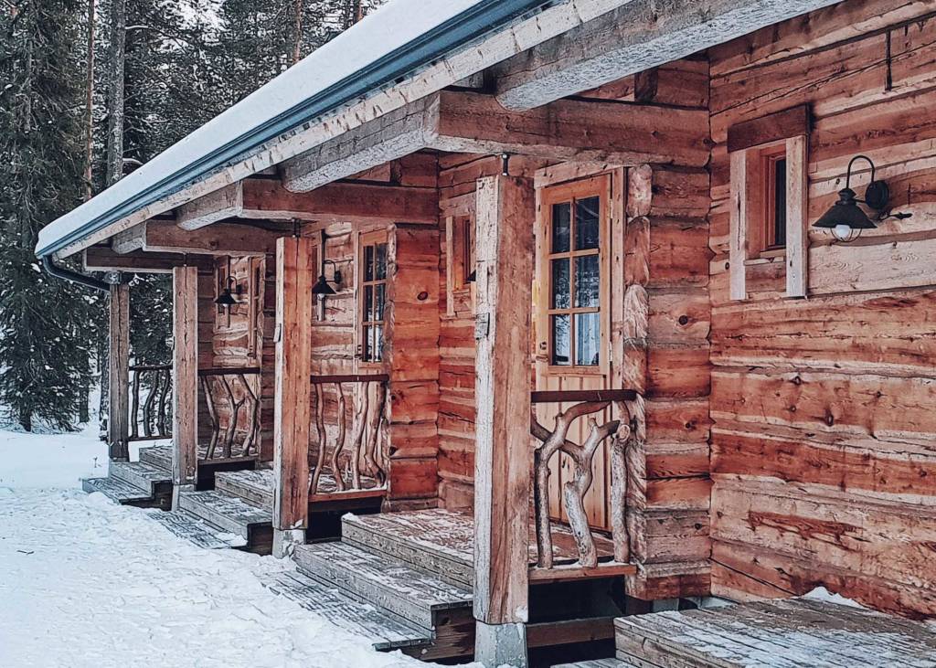 Wooden Lodge at Basecamp Oulanka