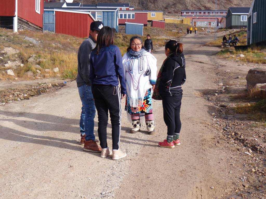 Meeting locals in greenland