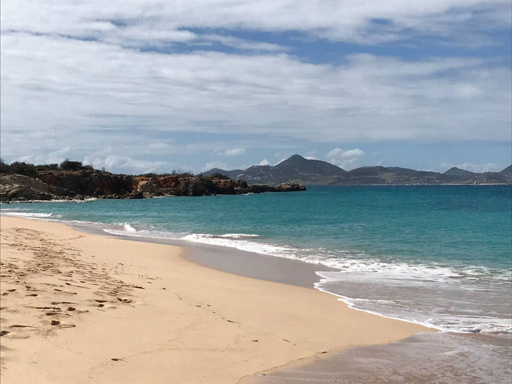 St Martin beach view