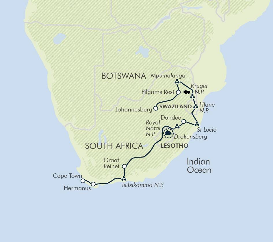 Johannesburg to Cape Town