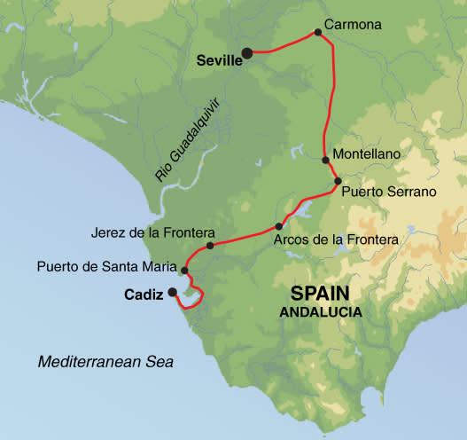 Self-Guided Cycling in Andalucia: Seville to Cadiz