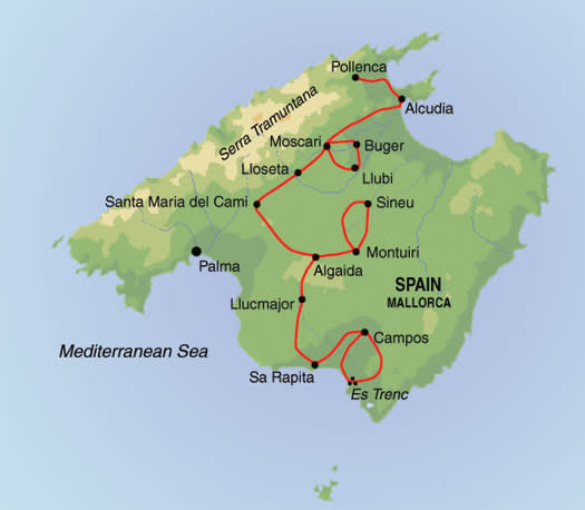 Mallorca Self-Guided Coast to Coast Ride