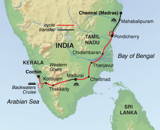 Southern India Coast to Coast Ride