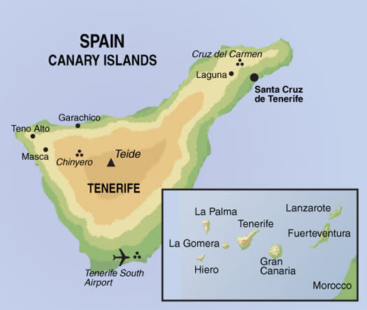 Tenerife map