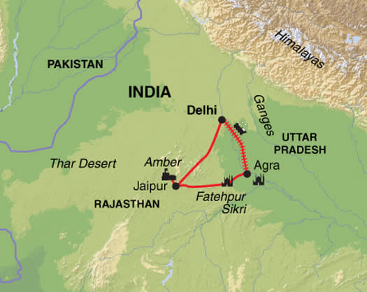 Golden Triangle extension map