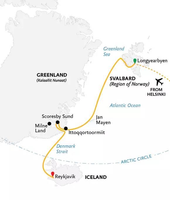 Four Arctic Islands: Spitsbergen, Jan Mayen, Greenland & Iceland