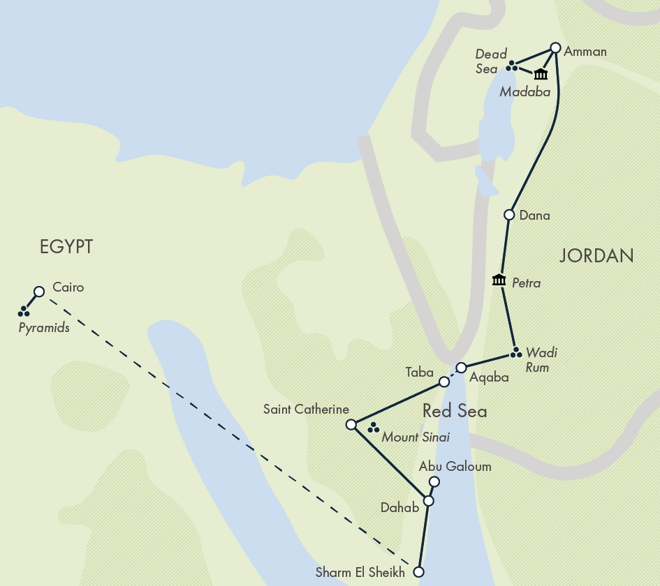 Bedouin Trails map