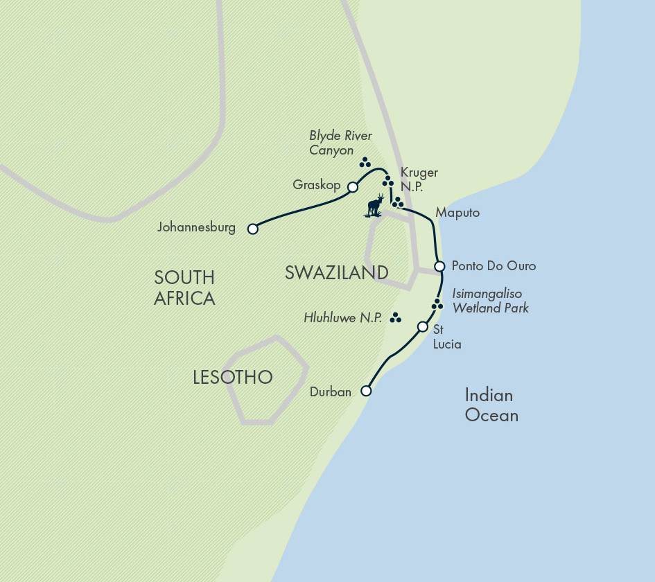 Southern Africa Safari: Kruger & Coast