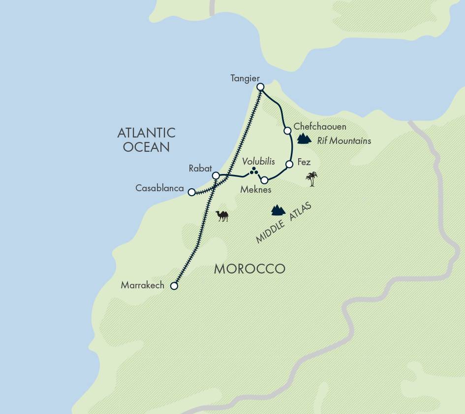 Tangier & the Rif Mountains to Marrakech