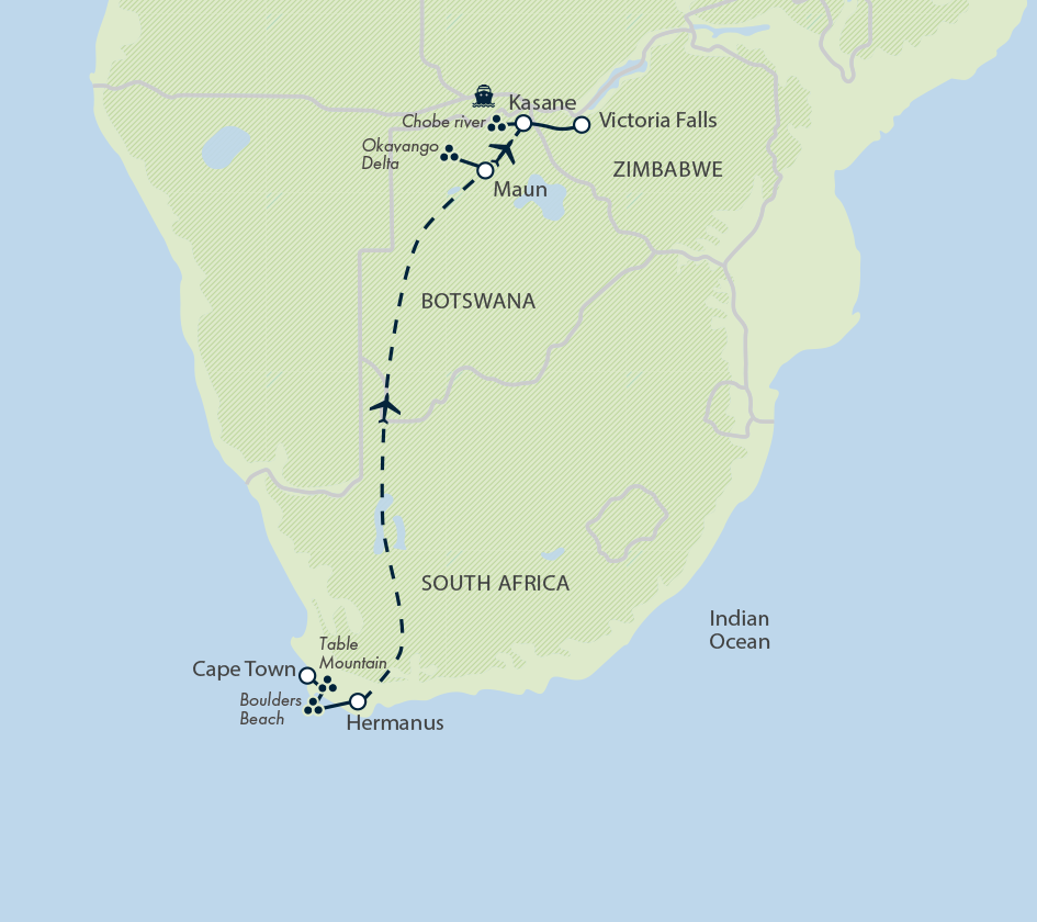 Southern Africa: Cape, Delta & Falls