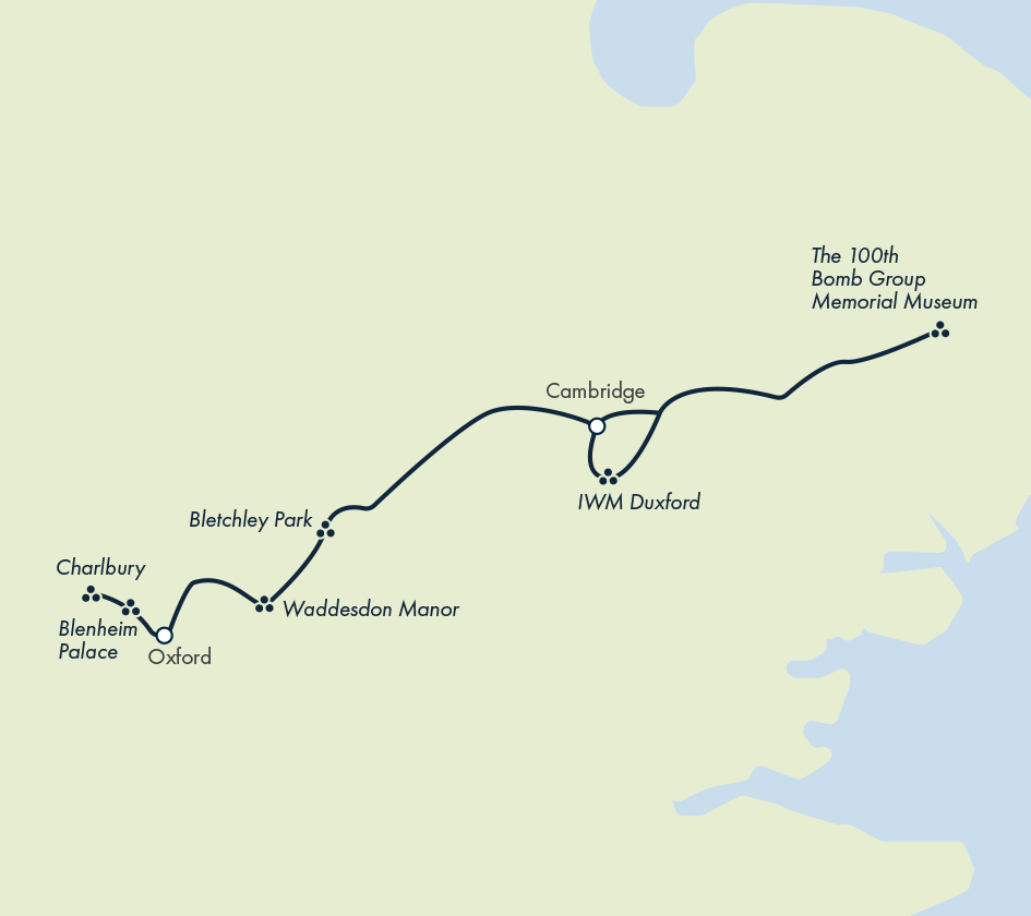 Cambridge to Oxford: WWII & Colleges – Private Group Adventure