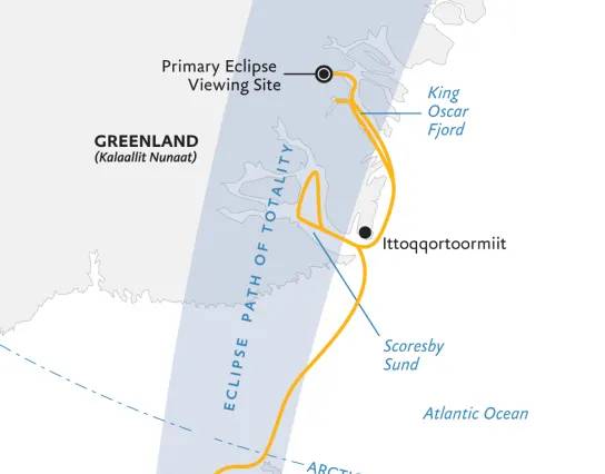 Iceland to Greenland: Total Solar Eclipse