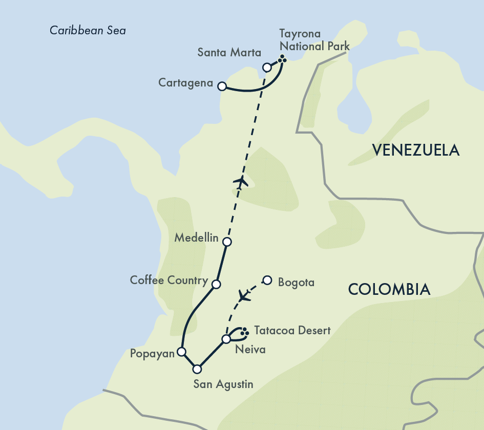 Colombia: Culture, Coffee & Caribbean