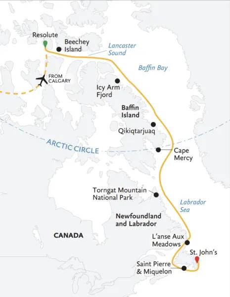 Northwest Passage to Newfoundland: Glaciers, Mountains and Wildlife