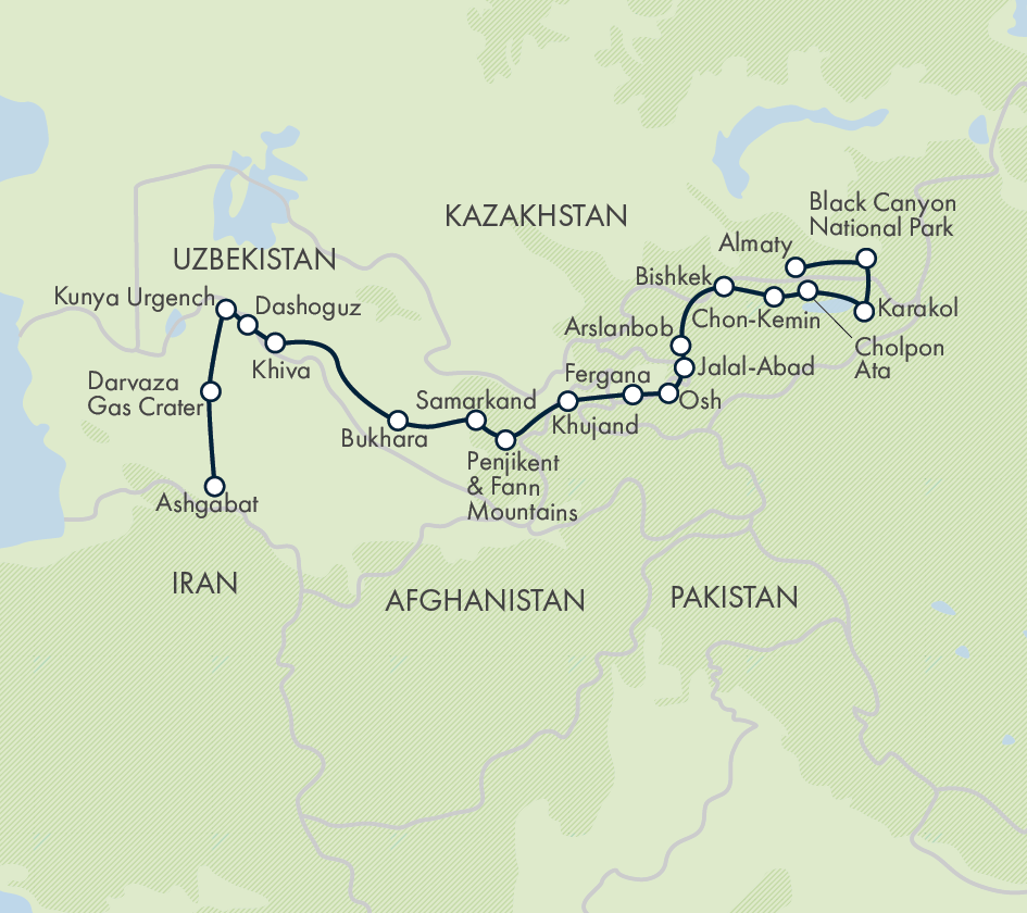 The Five Stans of the Silk Road – Reverse