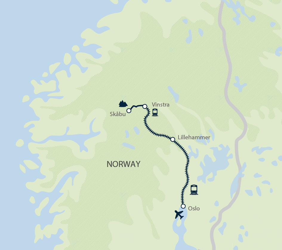 Cross-Country Skiing in Skåbu, Norway