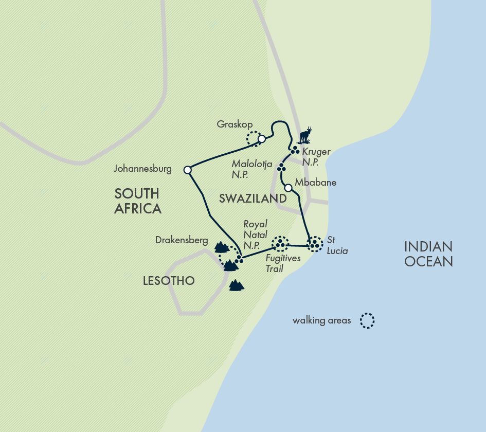 South Africa: Walking & Wildlife