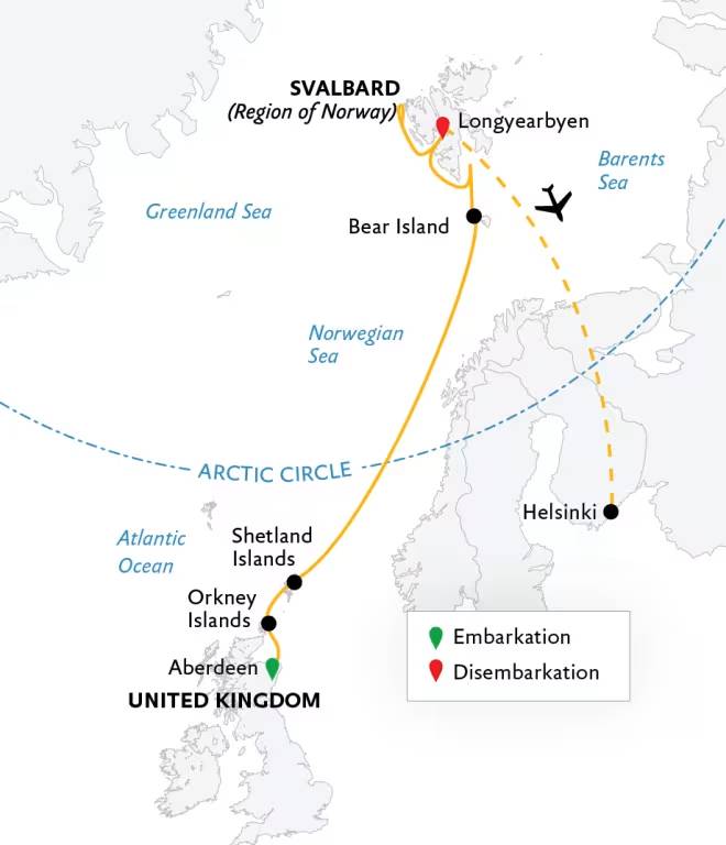 Scotland to Spitsbergen Puffins, Sea Ice and Wildlife