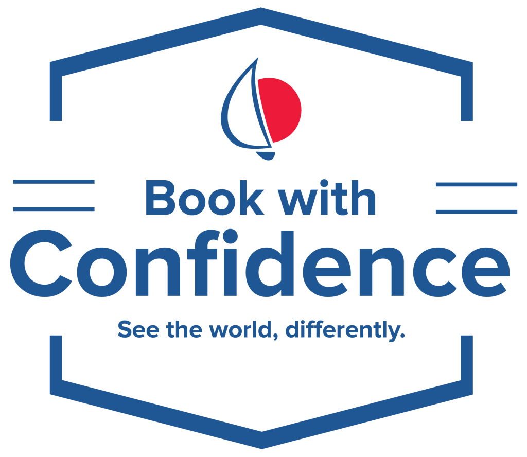 „Book with Confidence“-Logo