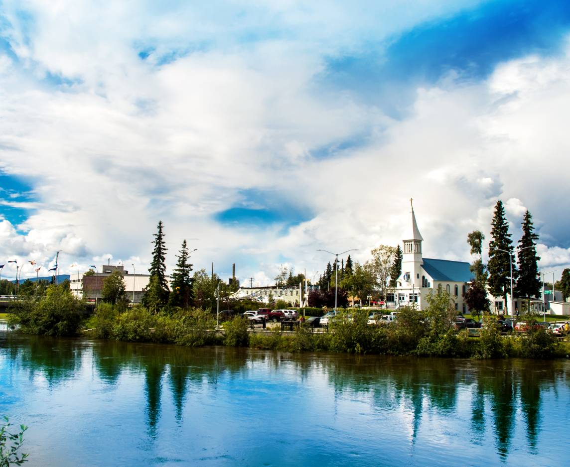 Scenery of Fairbanks city