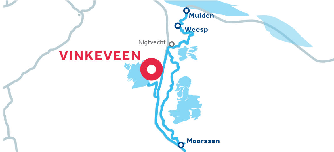 Vinkeveen andata e ritorno lungo il Vecht