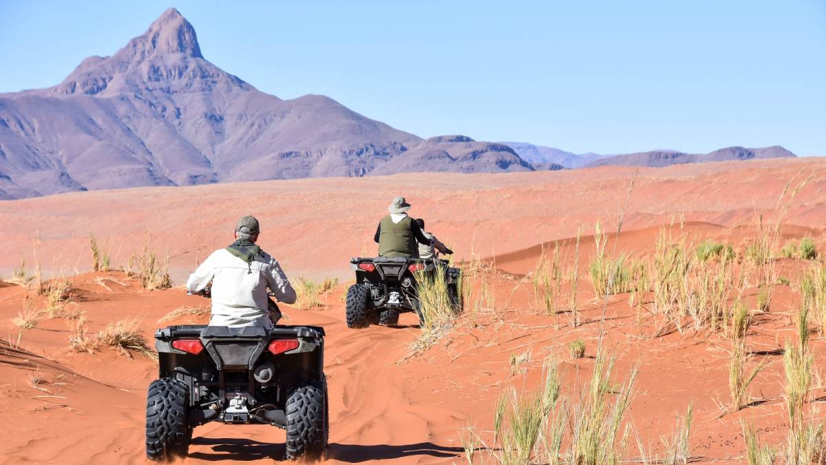 Quad biking in Namibia