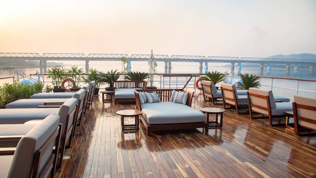 Sonnendeck auf der ABN Sukapha Assam Indien