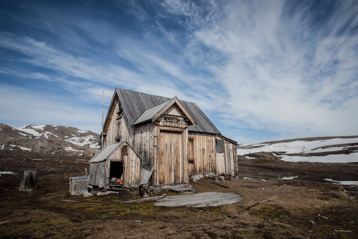 Camp Mansfield in Spitsbergen. Photo by Dr. Sam Crimmin