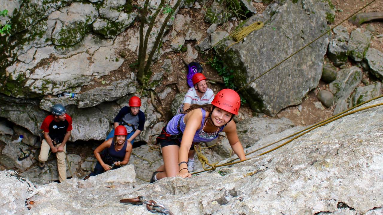 Rock climbing