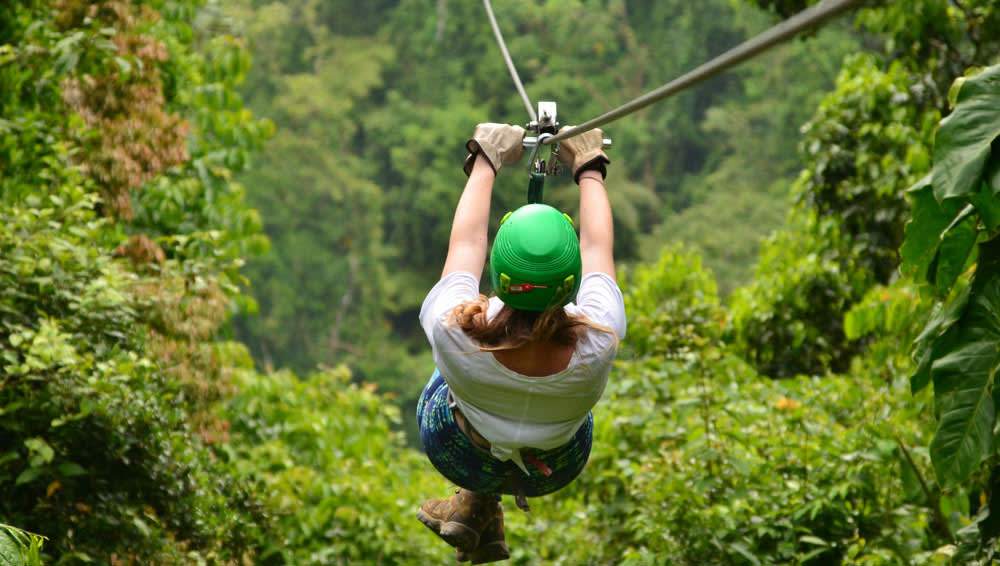 Zipling in Costa Rica