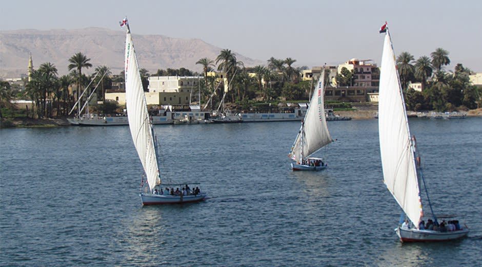 sailing down the Nile