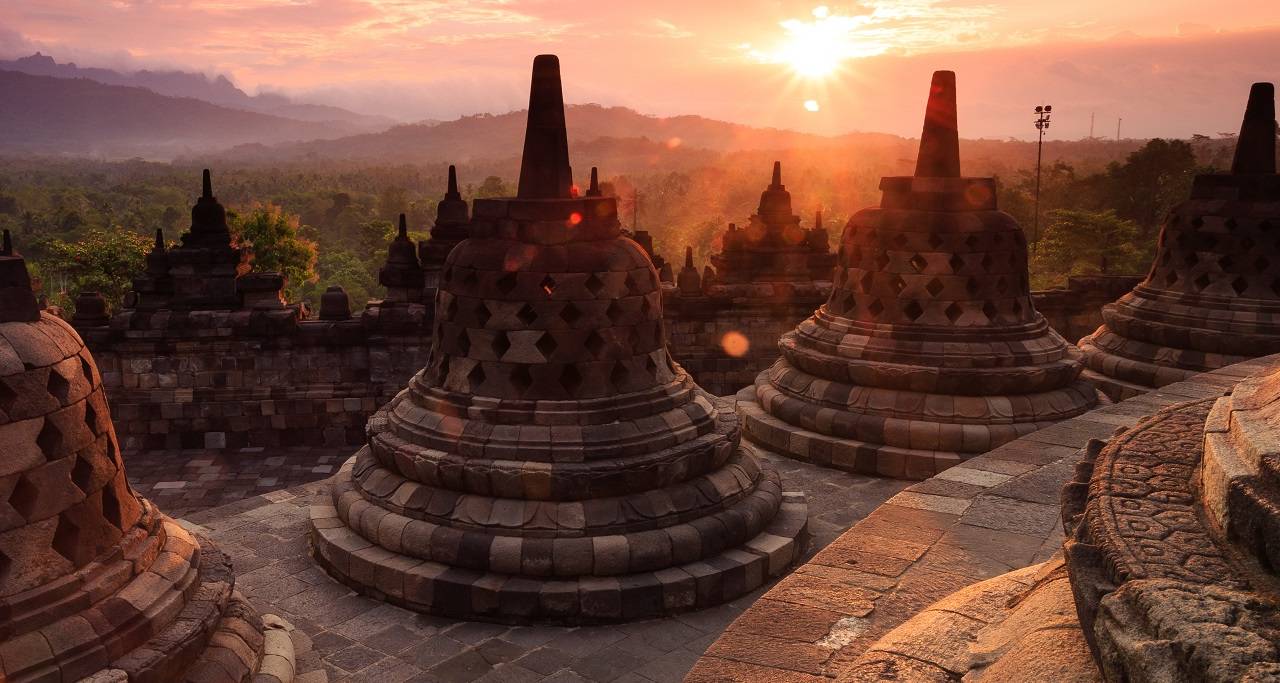 Sunrise at Borobudur Indonesia